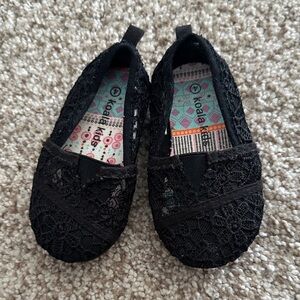 Toddler Size 4 Koala Kids Elegant Black Lace Dress Shoes